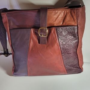 Vintage Patchwork Leather Shoulder Bag
